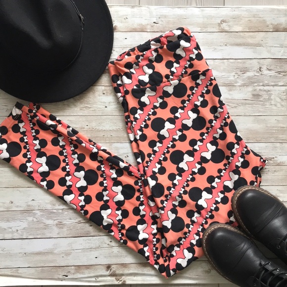 LuLaRoe Pants - LulaRoe Disney Minnie Mouse leggings Like NEW OS